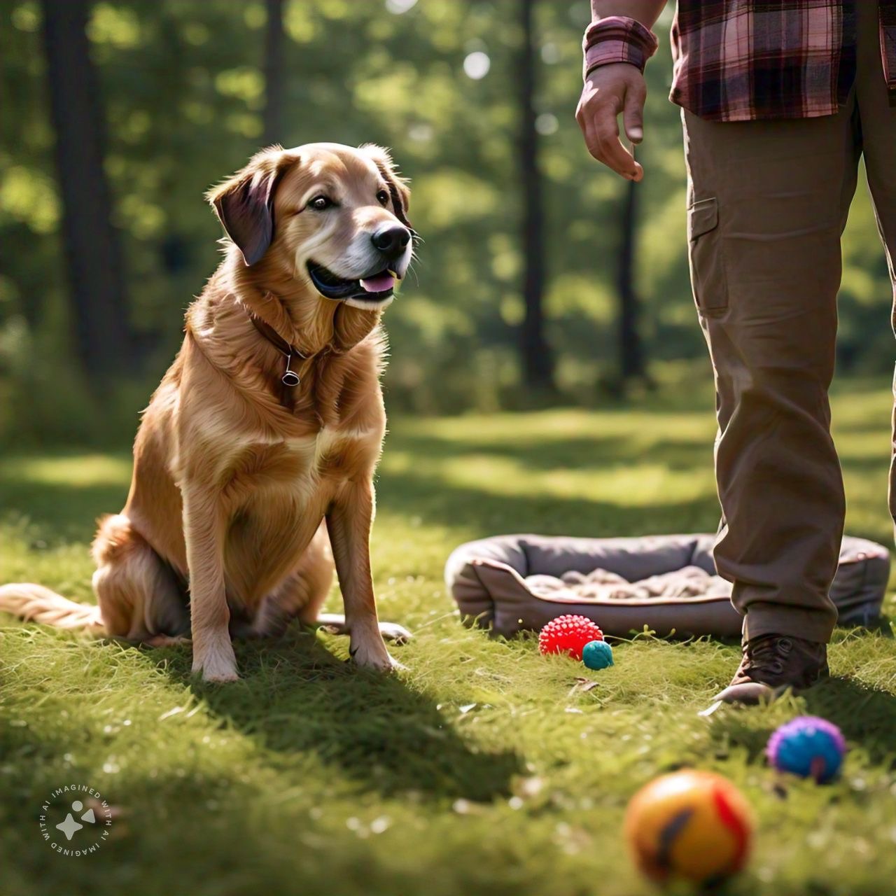 A GRIEVING DOG GETS TO BE HAPPY AGAIN.